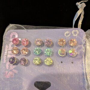 Eight sets of earrings